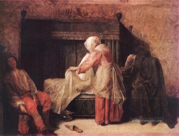 Rembrandt van Rijn Werke - Der Morgen eines jungen Mannes Genre Pieter de Hooch